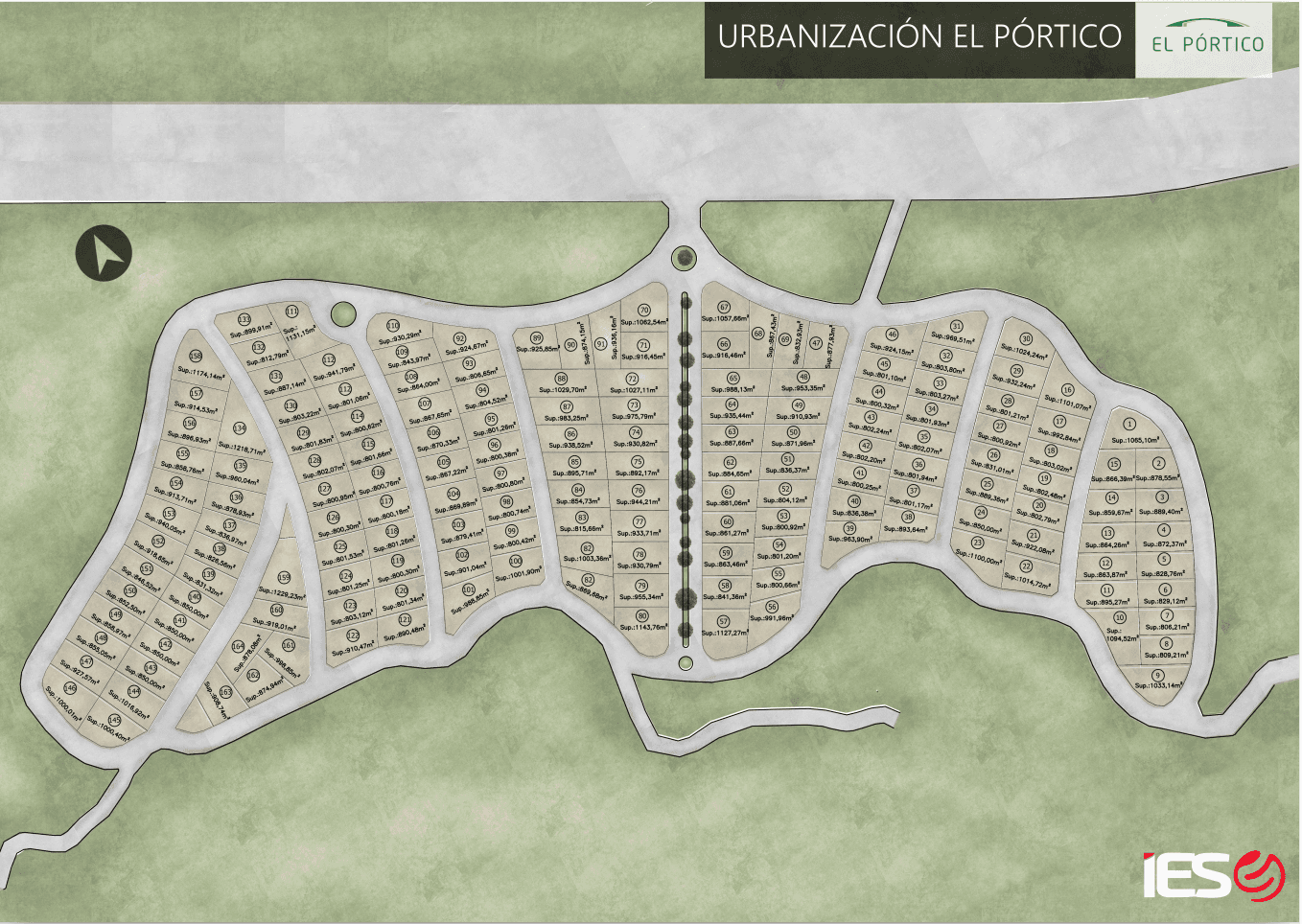 El Portico — plano maestro